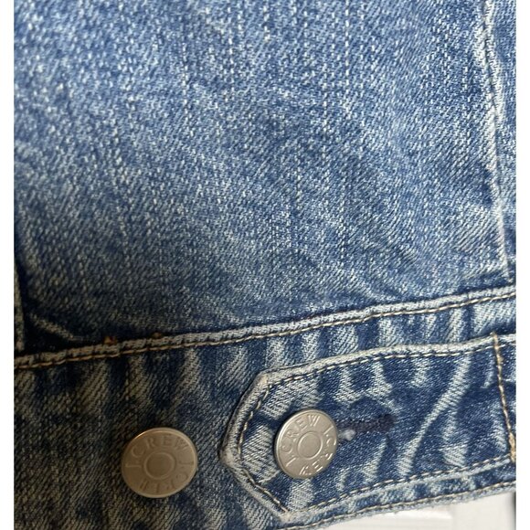 J.Crew Women's Classic Fit‎ Denim Jacket  Sz Med  Casual  Durable  Timeless - Picture 5 of 10